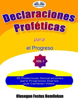 cover image of Declaraciones Proféticas Para El Progreso